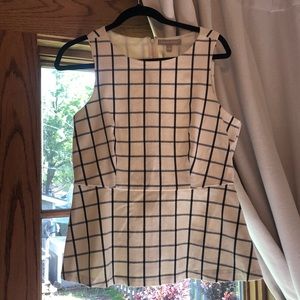 gangnam print sweet heart blouse